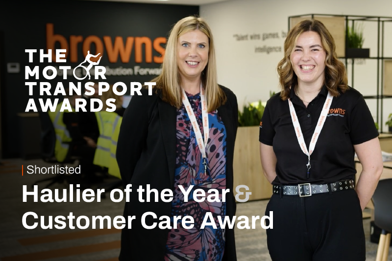 Shortlist double for Browns Motor Transport Awards
